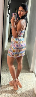 Set Falda y Top Lentejuelas